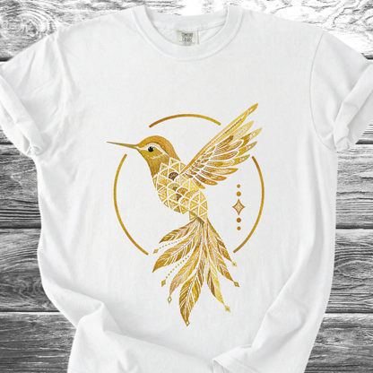Jungle Hummingbird Gold TShirt