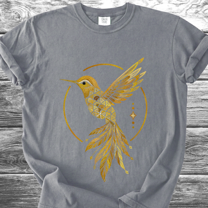 Jungle Hummingbird Gold TShirt