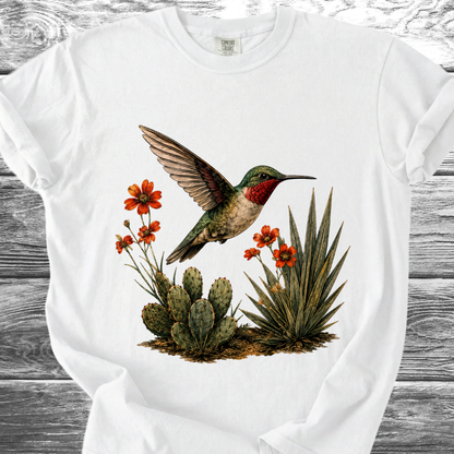 Cactus & Hummingbird TShirt