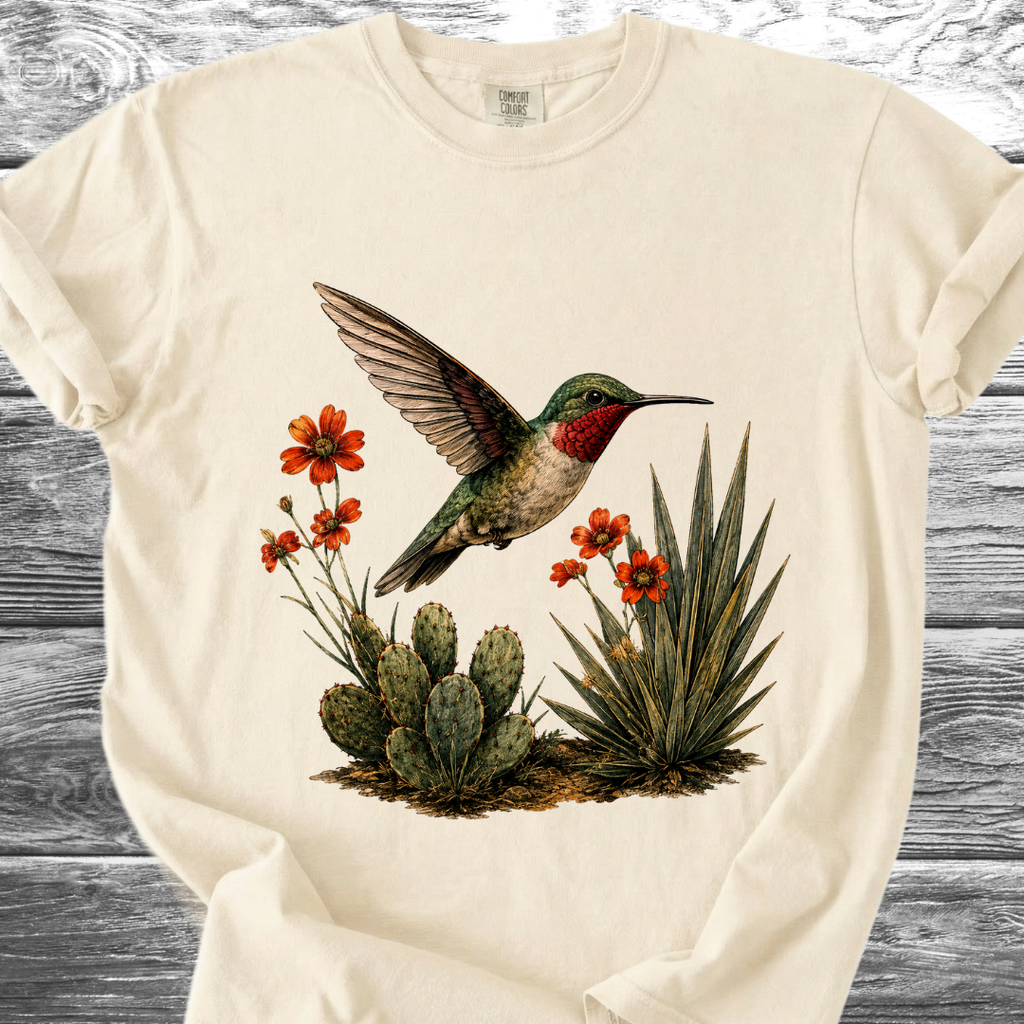 Cactus & Hummingbird TShirt