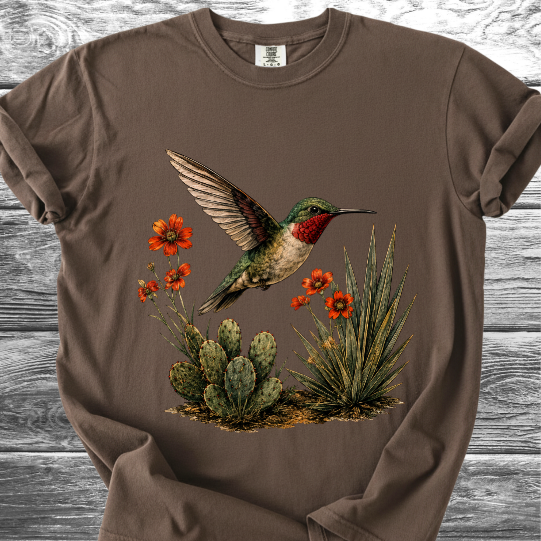 Cactus & Hummingbird TShirt