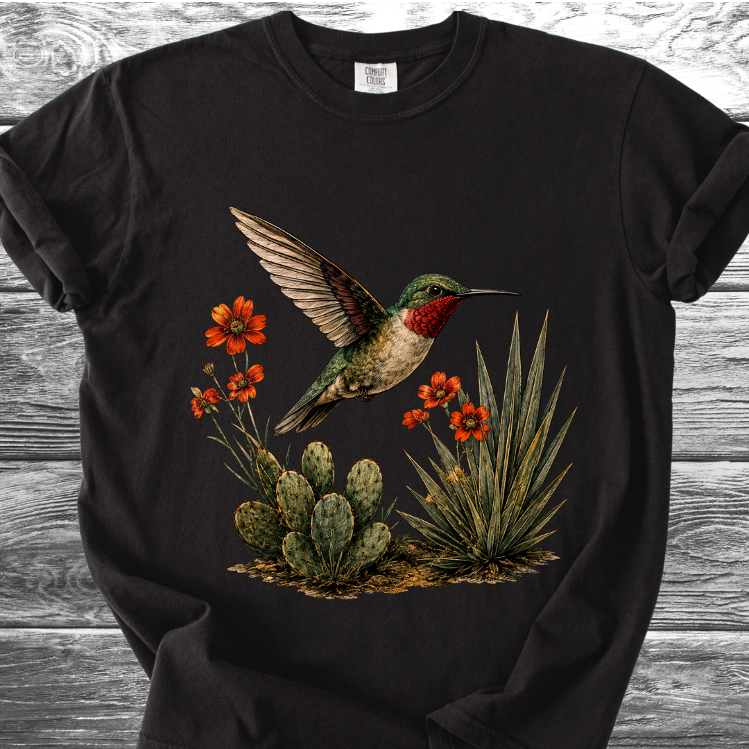 Cactus & Hummingbird TShirt