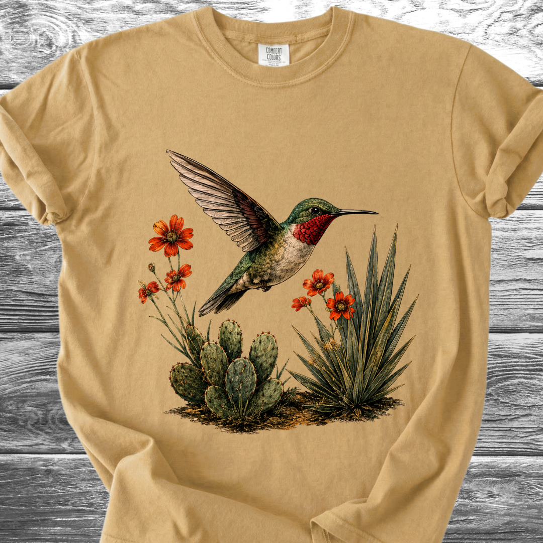 Cactus & Hummingbird TShirt