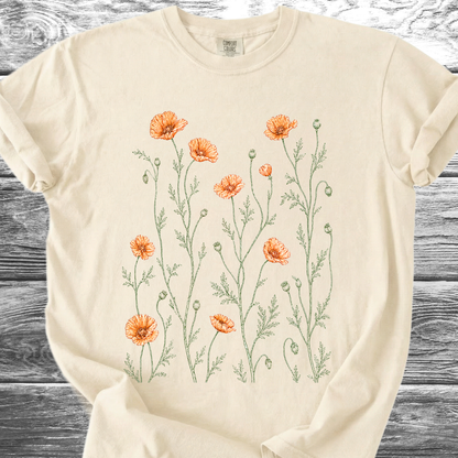 Orange Poppies TShirt