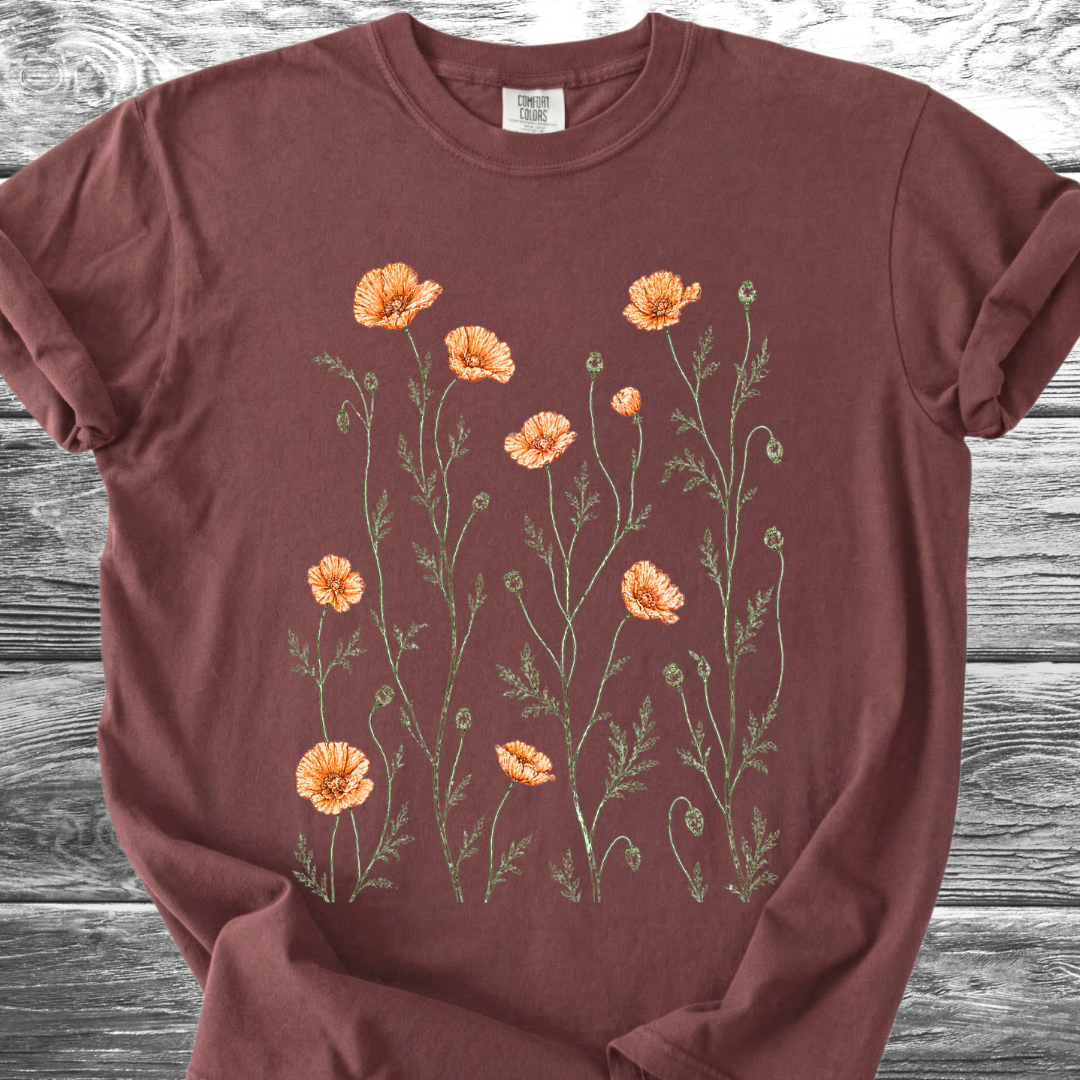 Orange Poppies TShirt