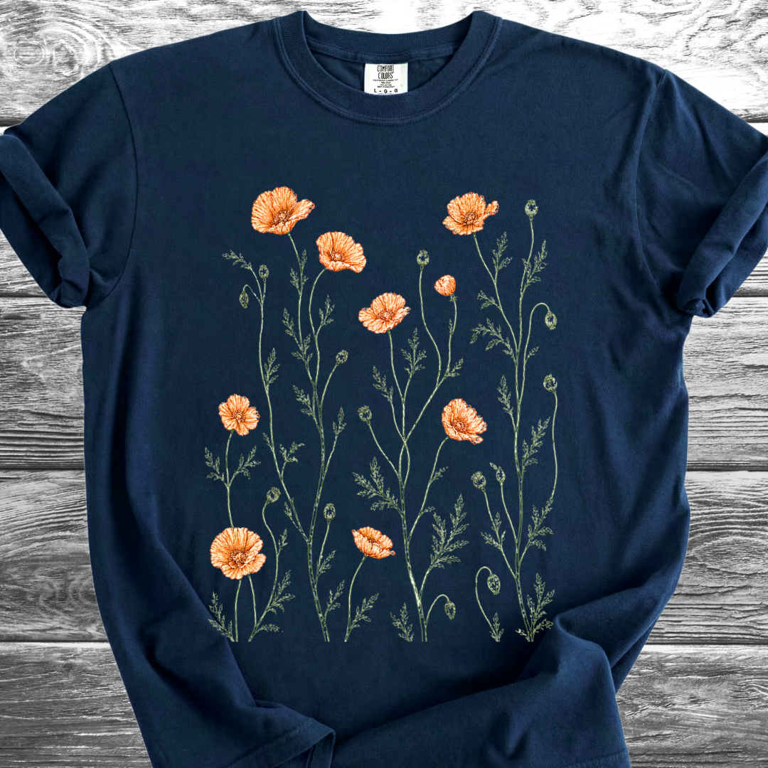 Orange Poppies TShirt