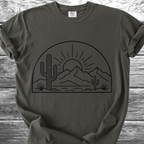 Desert Sunrise Line Art TShirt