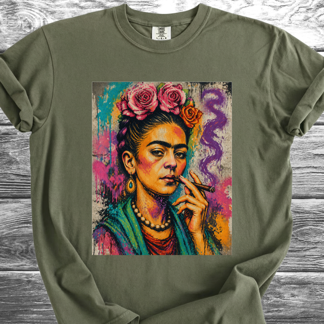 Artist & Her Cigar Graffiti TShirt