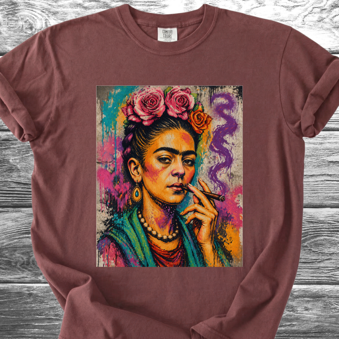 Artist & Her Cigar Graffiti TShirt