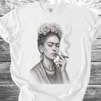 Artist & Her Cigar Fine Pencil TShirt