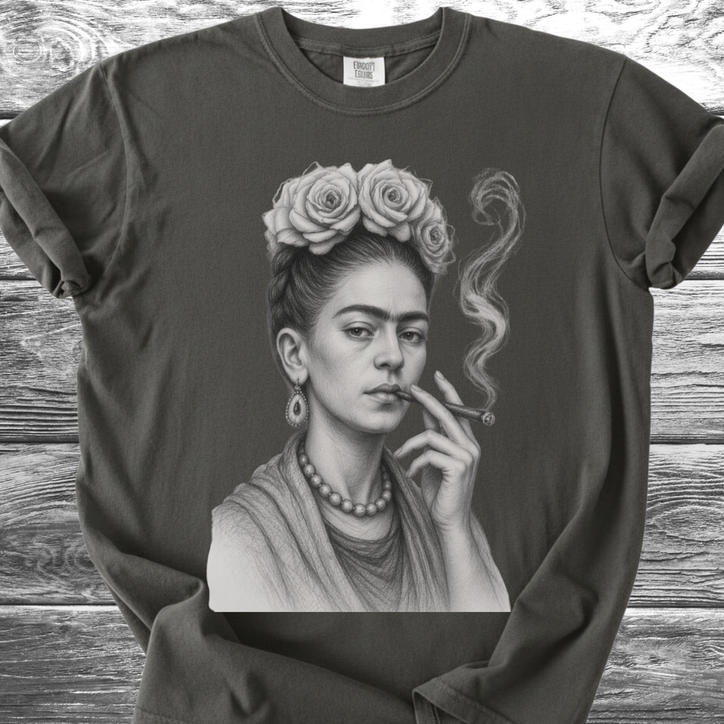 Artist & Her Cigar Fine Pencil TShirt