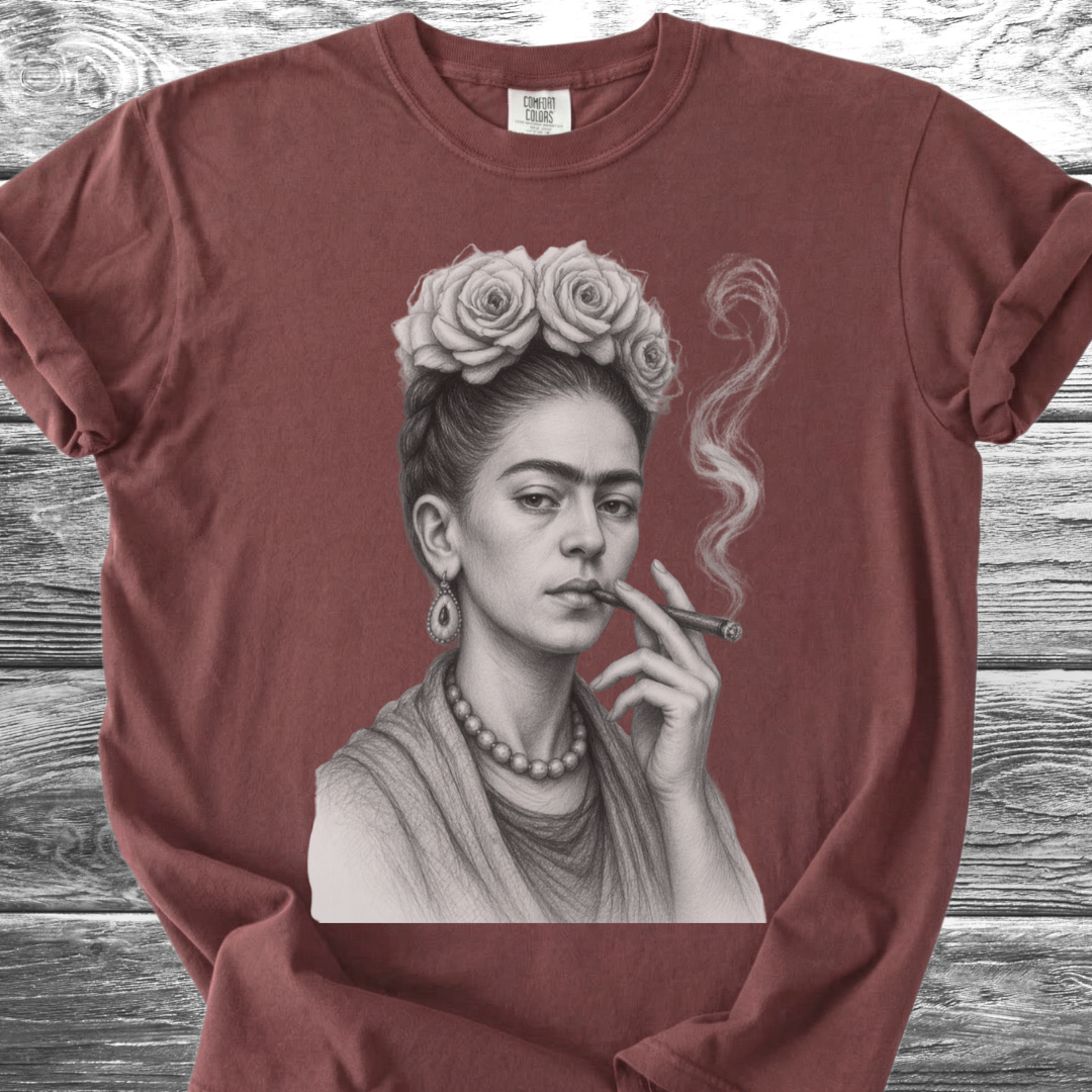 Artist & Her Cigar Fine Pencil TShirt