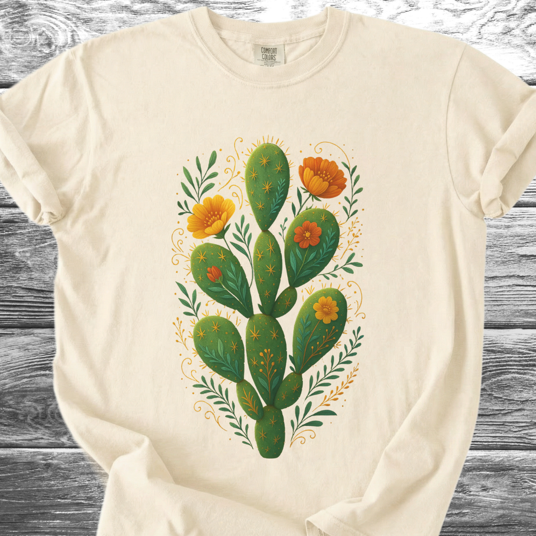 Cactus Cute Flowers TShirt