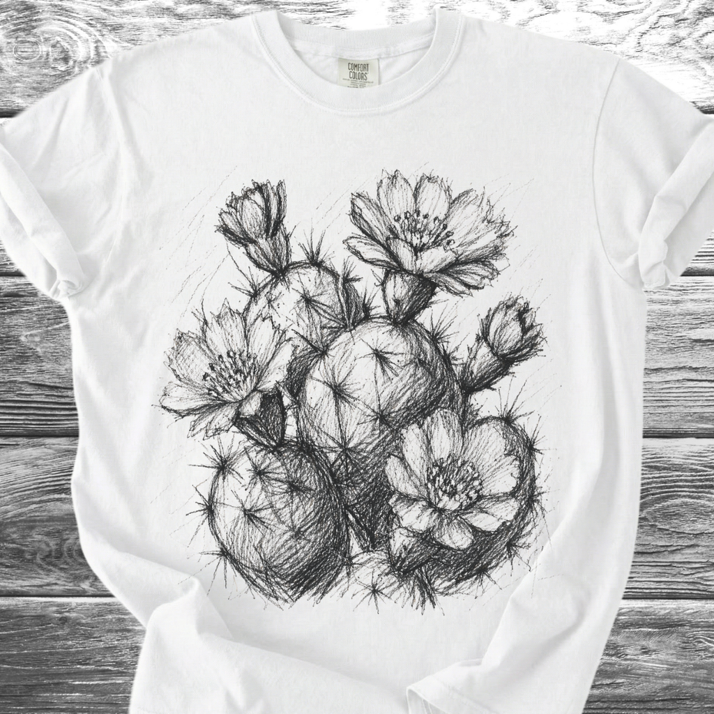 Cactus Rough Sketch TShirt