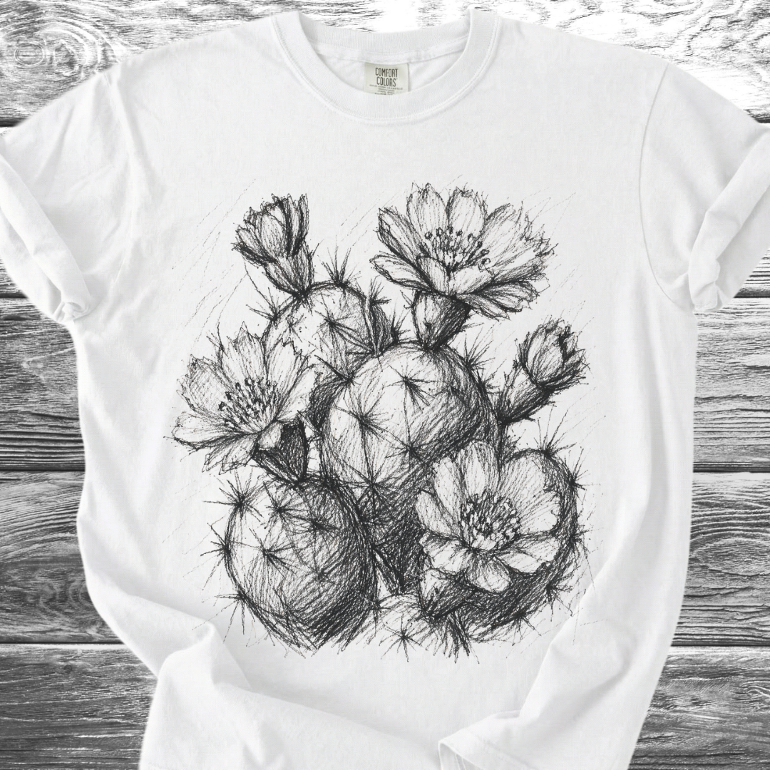 Cactus Rough Sketch TShirt