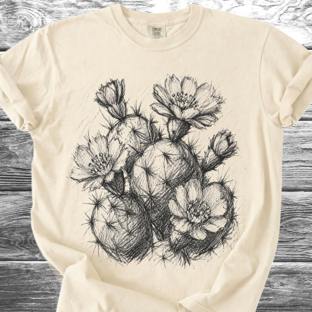 Cactus Rough Sketch TShirt