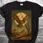 Desert Owl & Full Moon TShirt