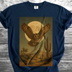 Desert Owl & Full Moon TShirt