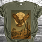 Desert Owl & Full Moon TShirt