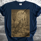 Desert Coyote & Full Moon TShirt