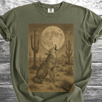 Desert Coyote & Full Moon TShirt