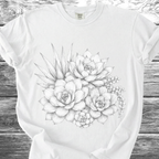 Fine Pencil Succulents TShirt