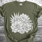 Fine Pencil Succulents TShirt