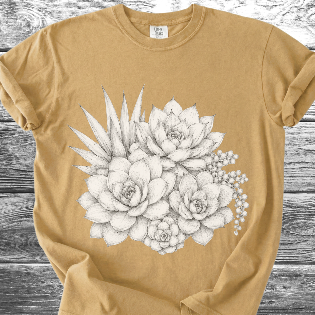 Fine Pencil Succulents TShirt