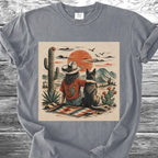 Desert Girl & Her Dog Portrait TShirt