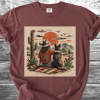 Desert Girl & Her Dog Portrait TShirt