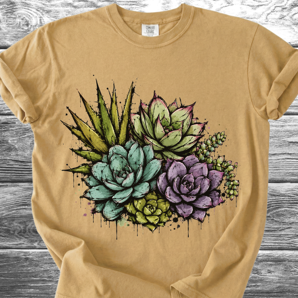 Graffiti Succulents TShirt