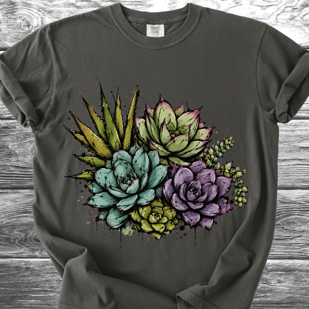 Graffiti Succulents TShirt
