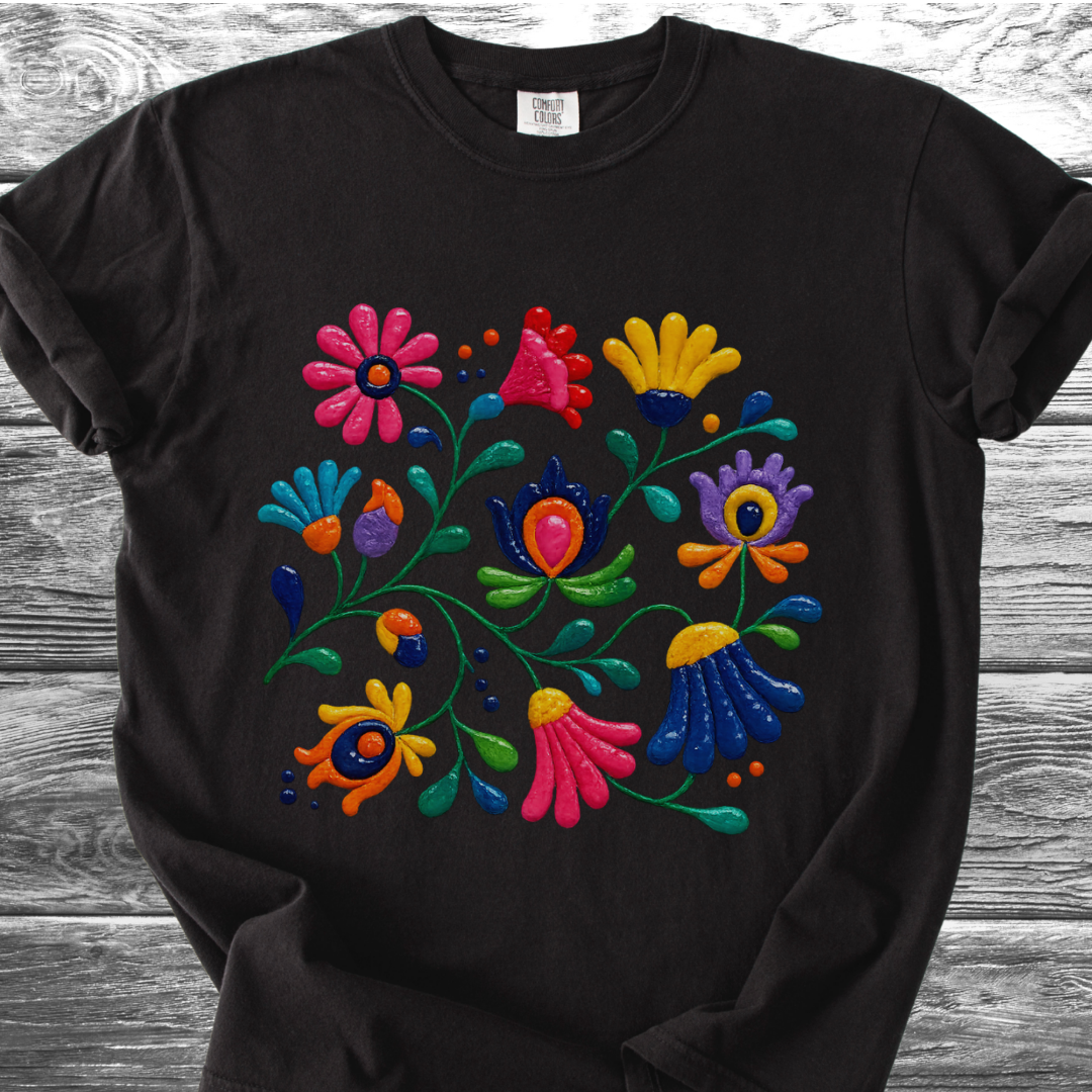 Ceramic Painted Flowers 3 TShirt