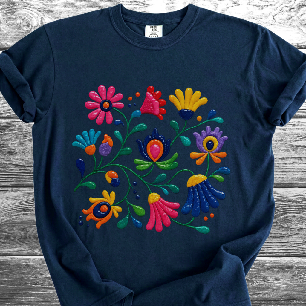 Ceramic Painted Flowers 3 TShirt