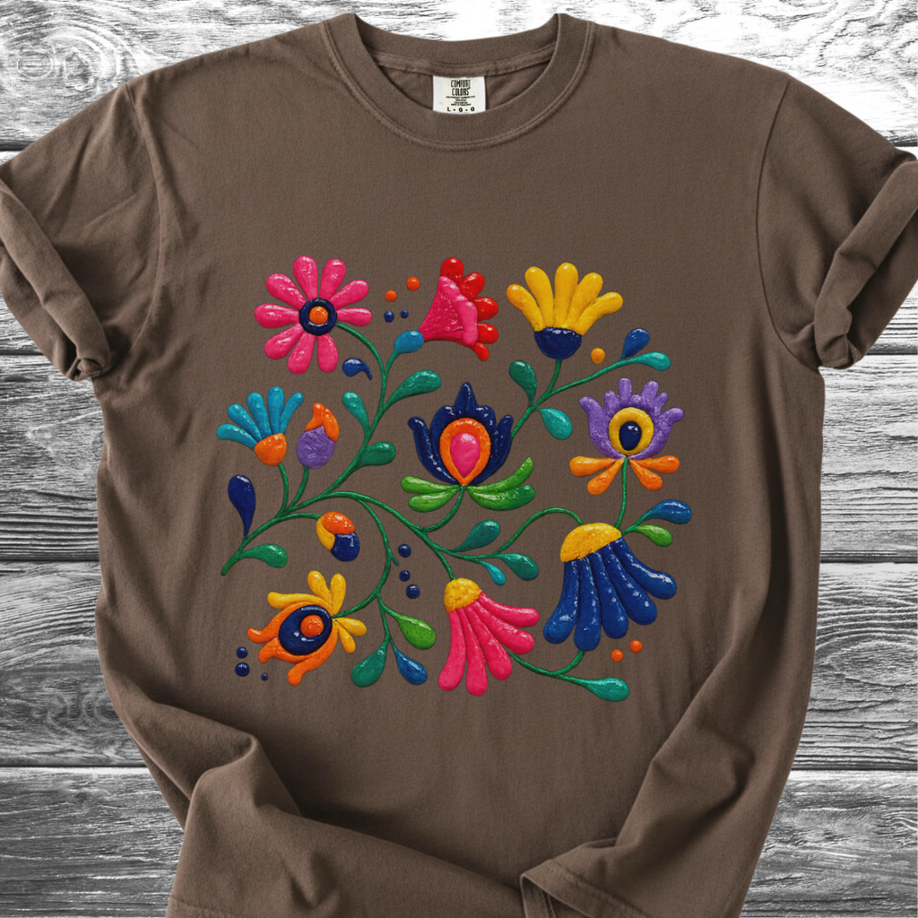 Ceramic Painted Flowers 3 TShirt