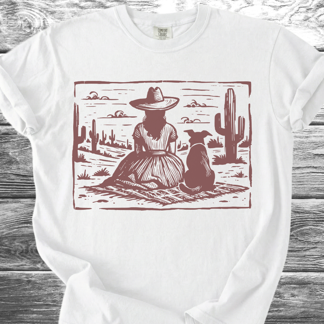 Desert Girl & Her Dog TShirt