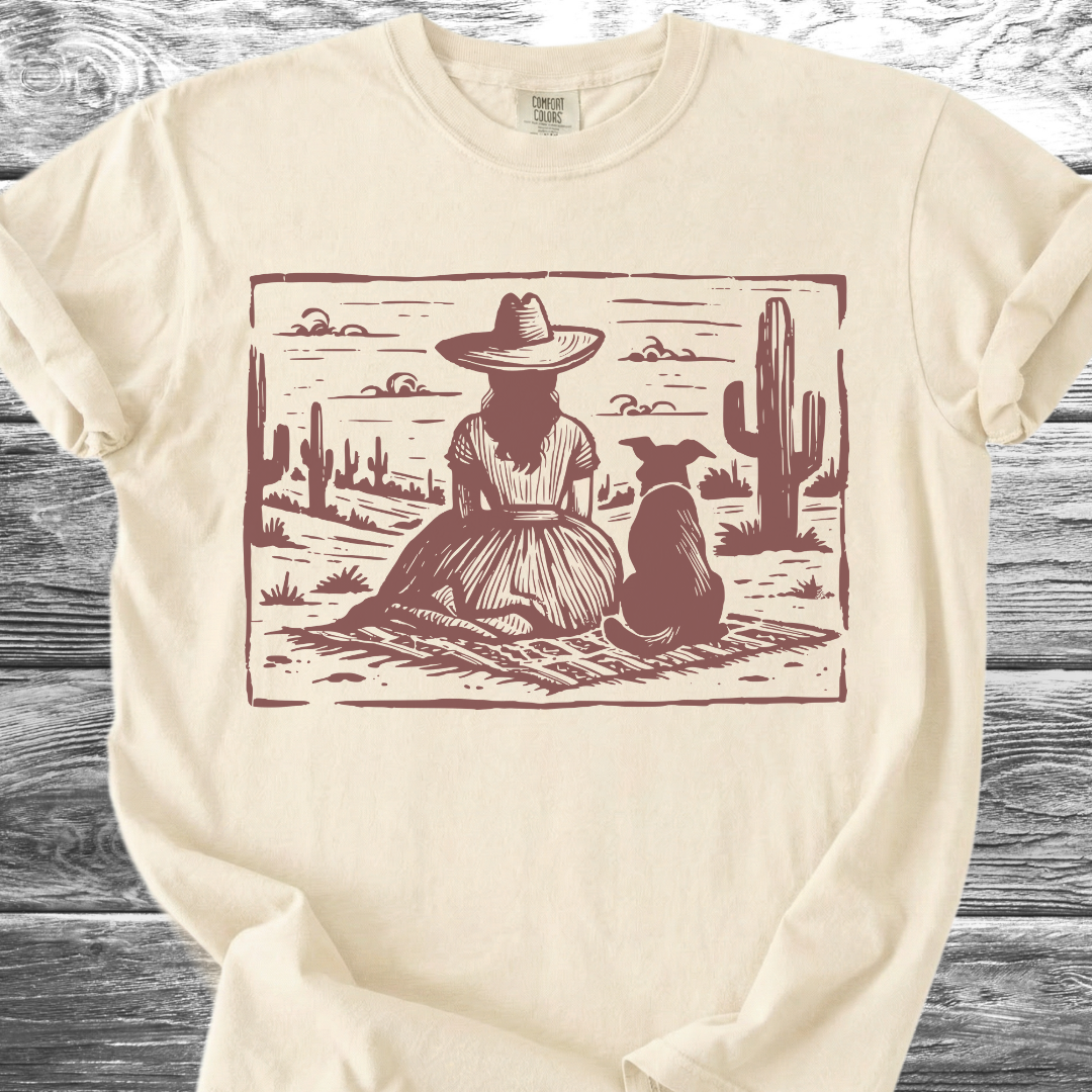 Desert Girl & Her Dog TShirt