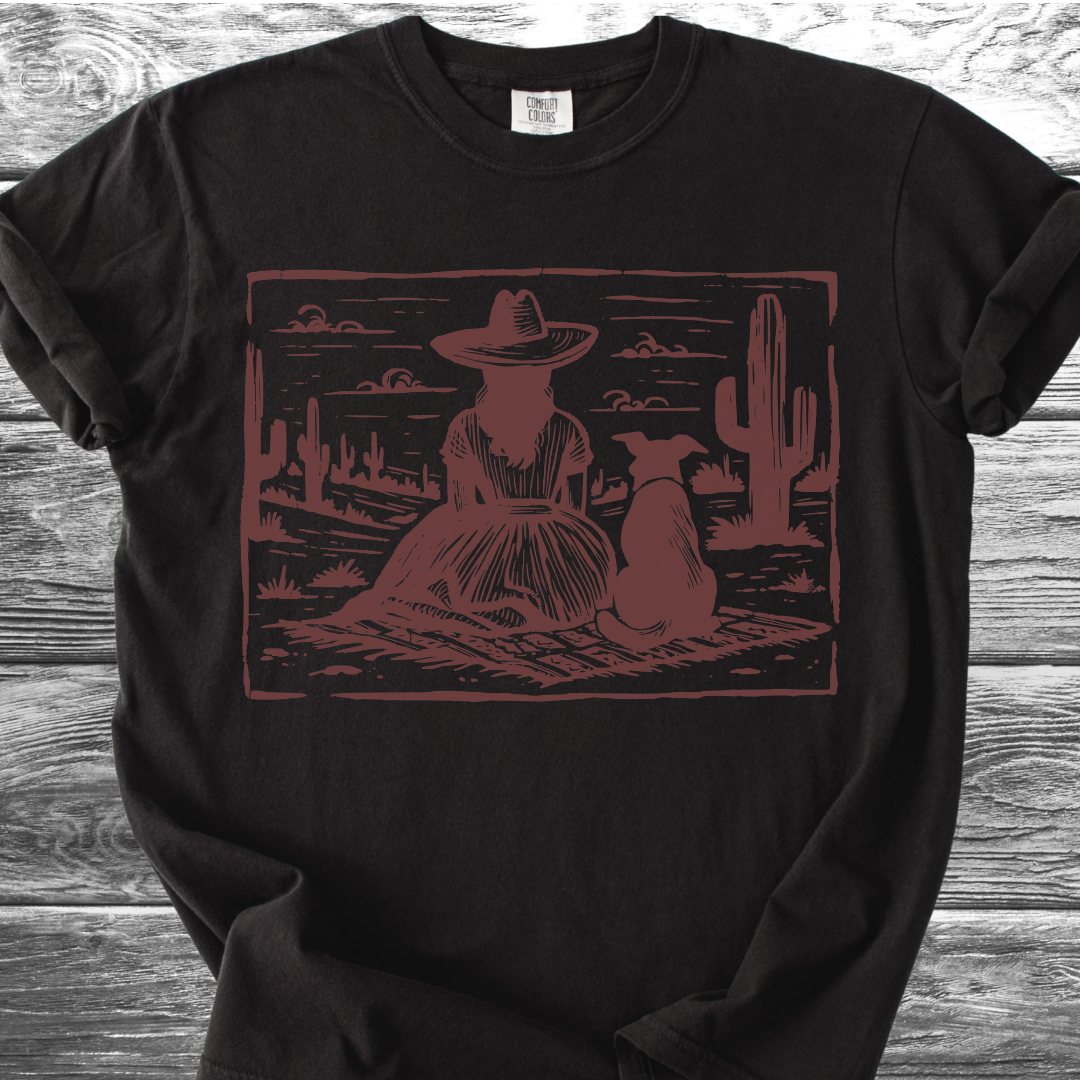 Desert Girl & Her Dog TShirt