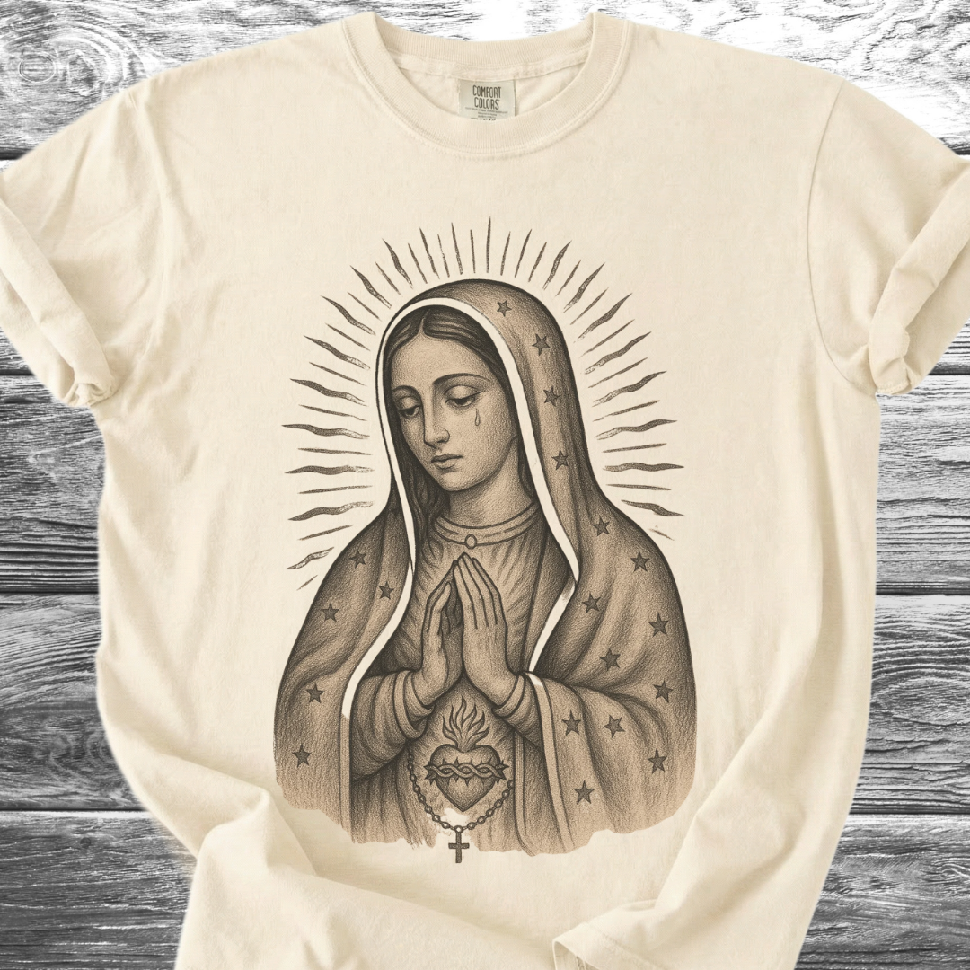 Virgin Mary Sacred Heart TShirt