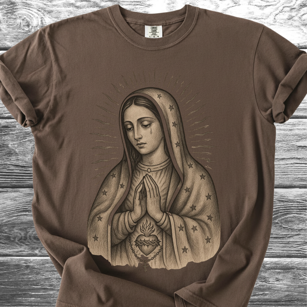 Virgin Mary Sacred Heart TShirt