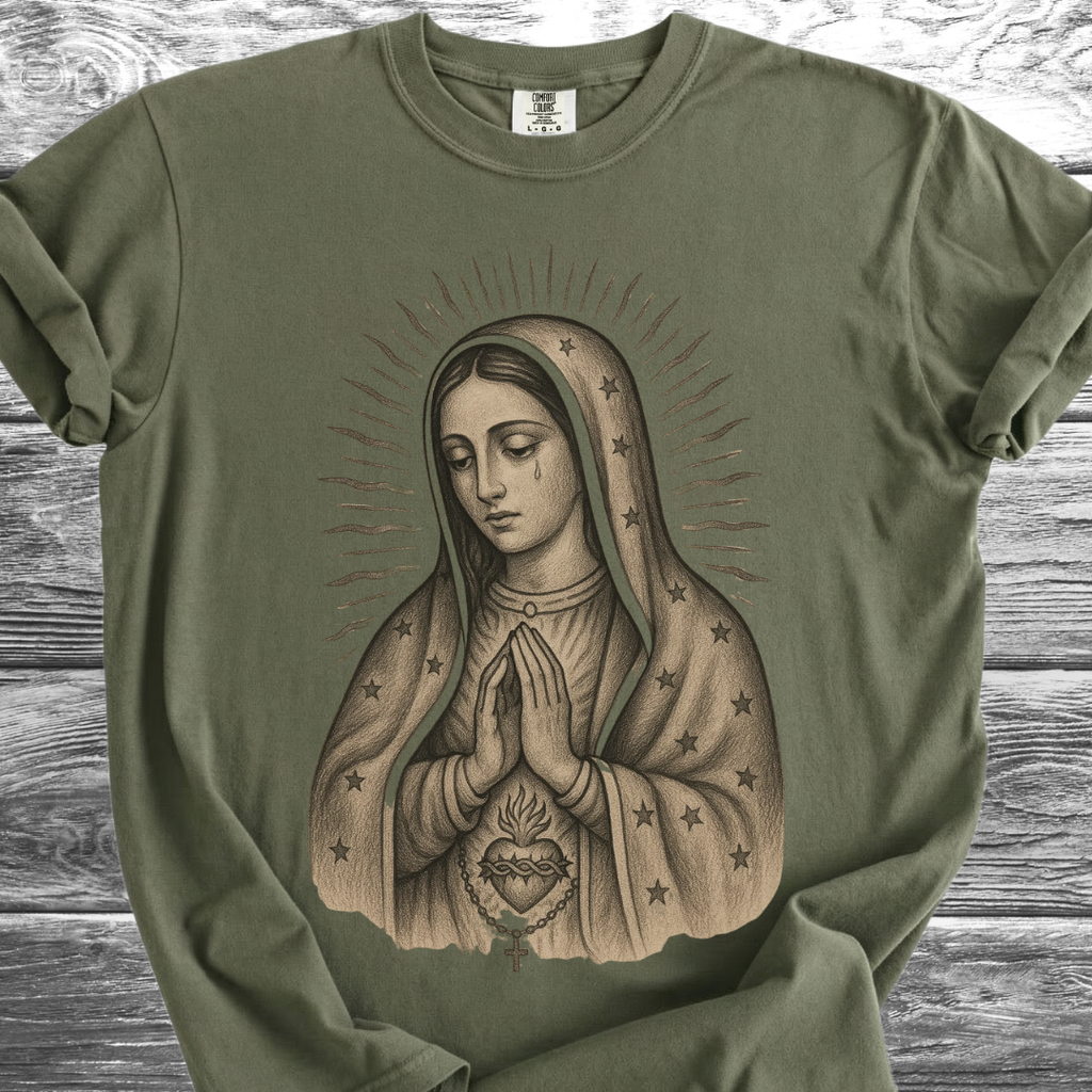 Virgin Mary Sacred Heart TShirt