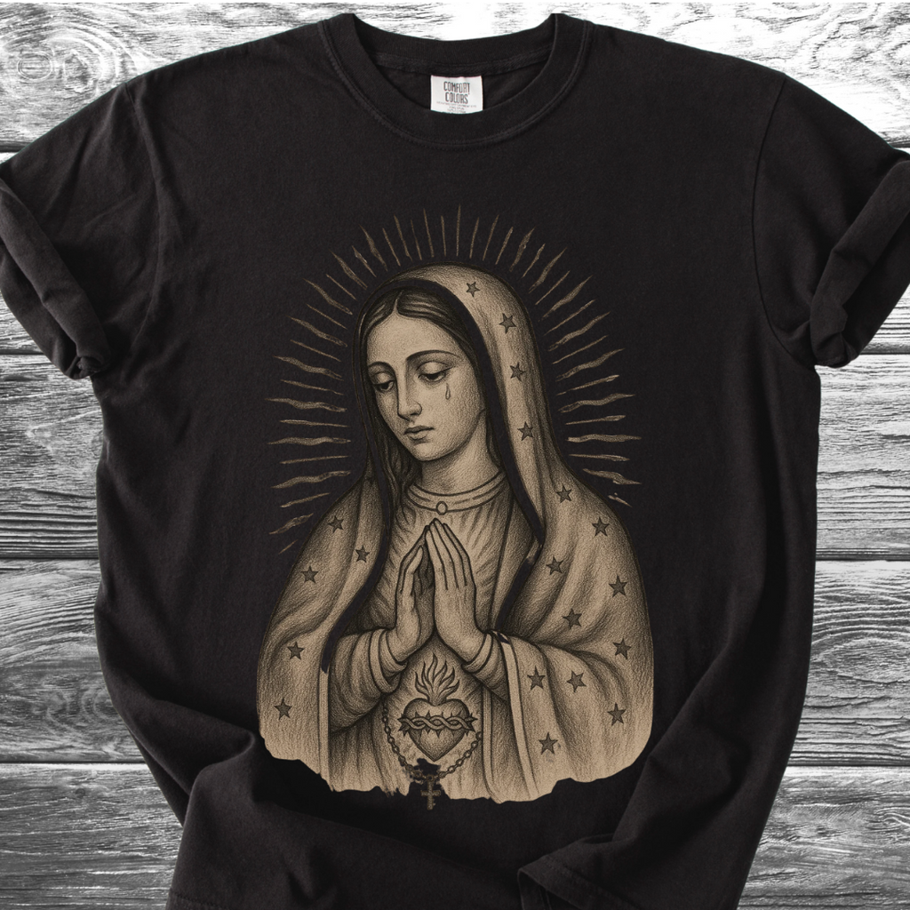 Virgin Mary Sacred Heart TShirt