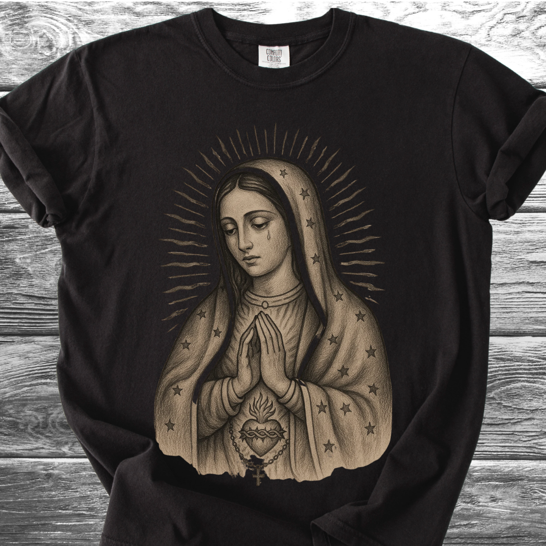 Virgin Mary Sacred Heart TShirt