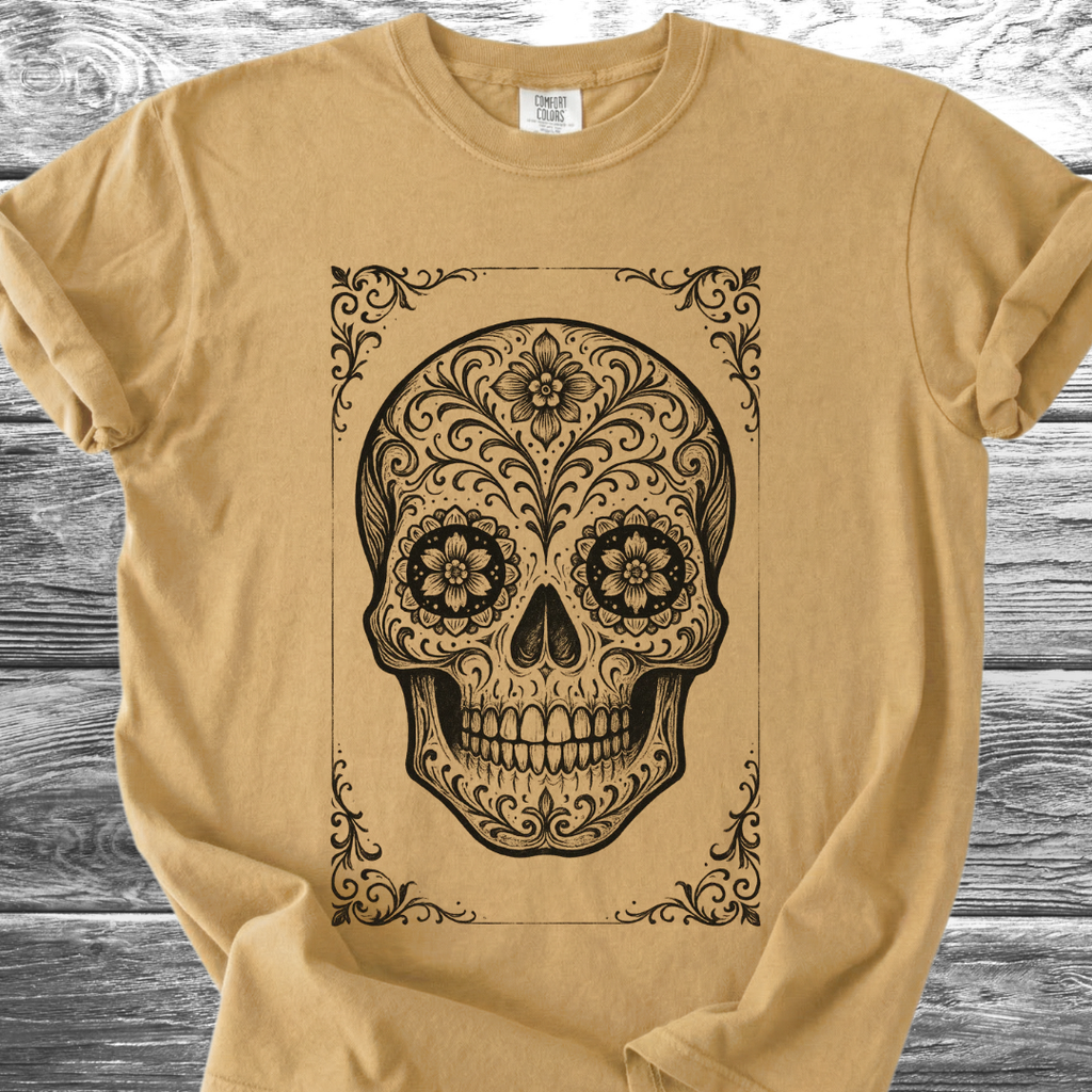 Sugar Skull Woodwork TShirt