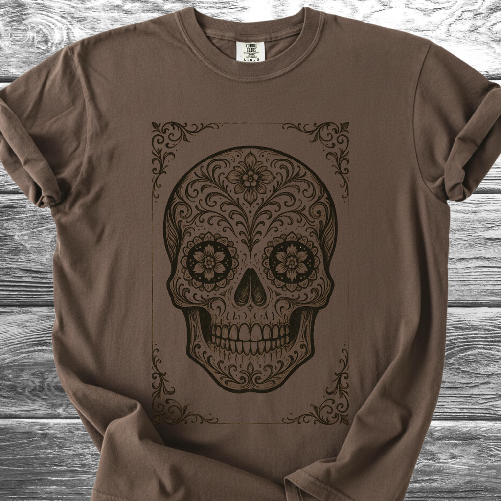 Sugar Skull Woodwork TShirt
