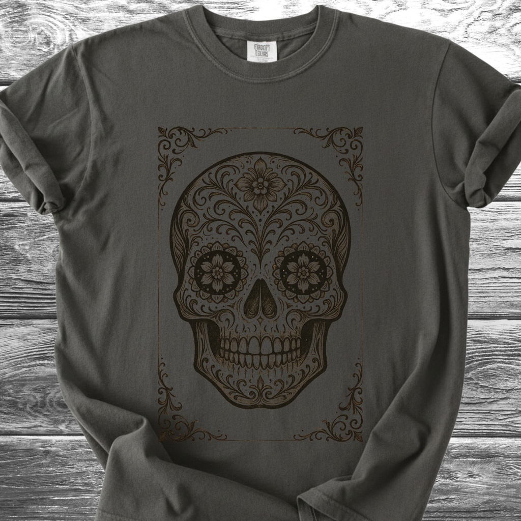 Sugar Skull Woodwork TShirt