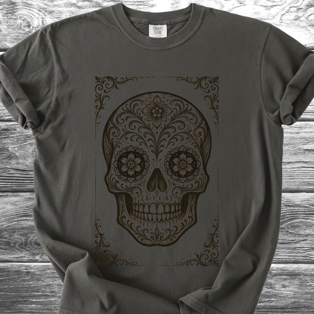 Sugar Skull Woodwork TShirt