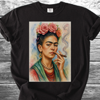 Artist & Her Cigar Watercolor TShirt