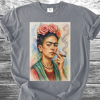 Artist & Her Cigar Watercolor TShirt