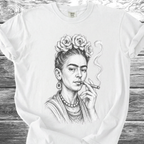 Artist & Her Cigar Fine Sketch TShirt
